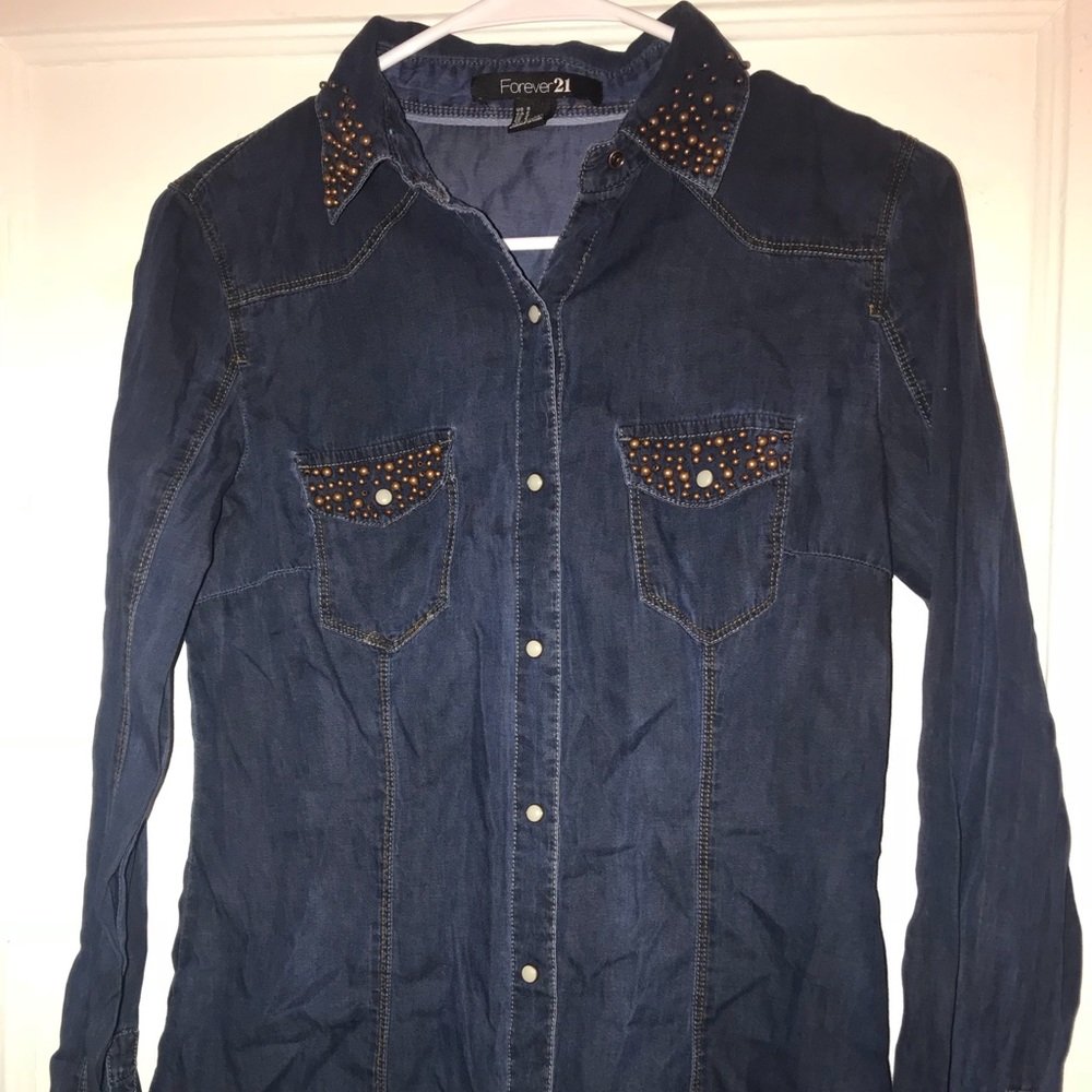 Jean blouse